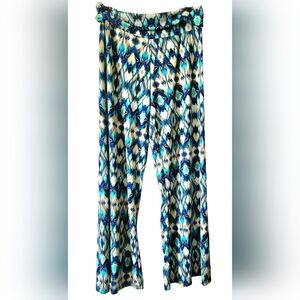 Palazzo Wide Leg Flowy Pants Women (L)